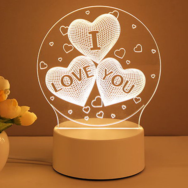 3D LED Valentines Day