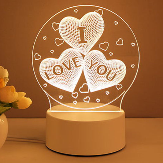 3D LED Valentines Day